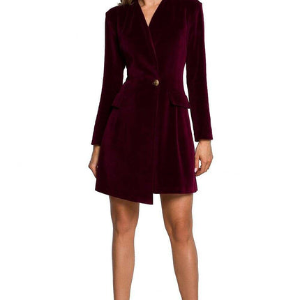Chic Velour Jacket Dress