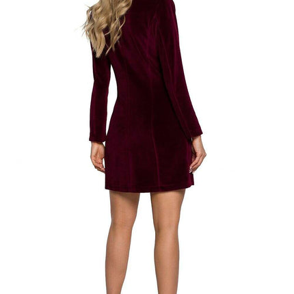 Chic Velour Jacket Dress