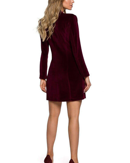 Chic Velour Jacket Dress