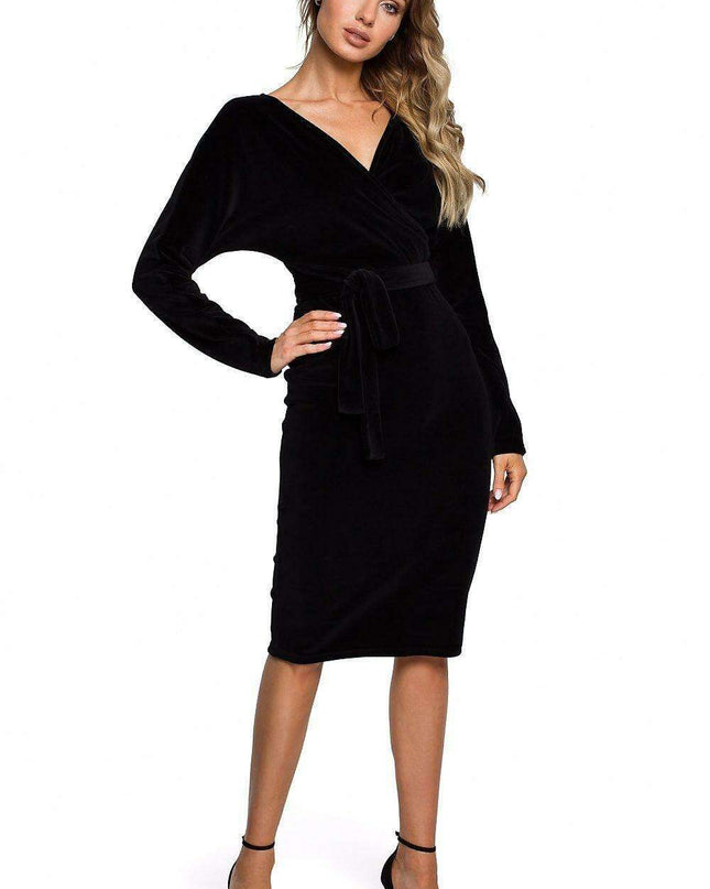 Chic Velour Midi Dress