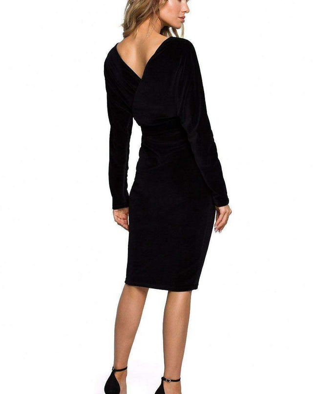 Chic Velour Midi Dress