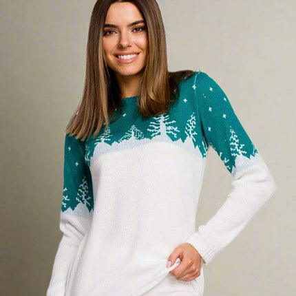 Christmas sweater with a Christmas tree motif. Limited edition.