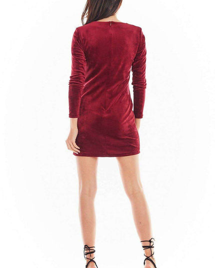 Luxurious Velvet Fitted Mini Dress