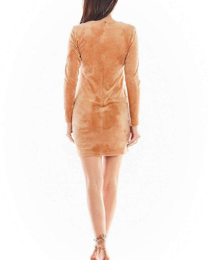 Luxurious Velvet Fitted Mini Dress