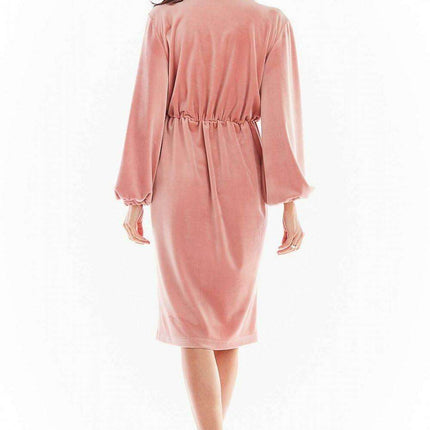 Luxurious Velvet Evening Gown with Flared Sleeves