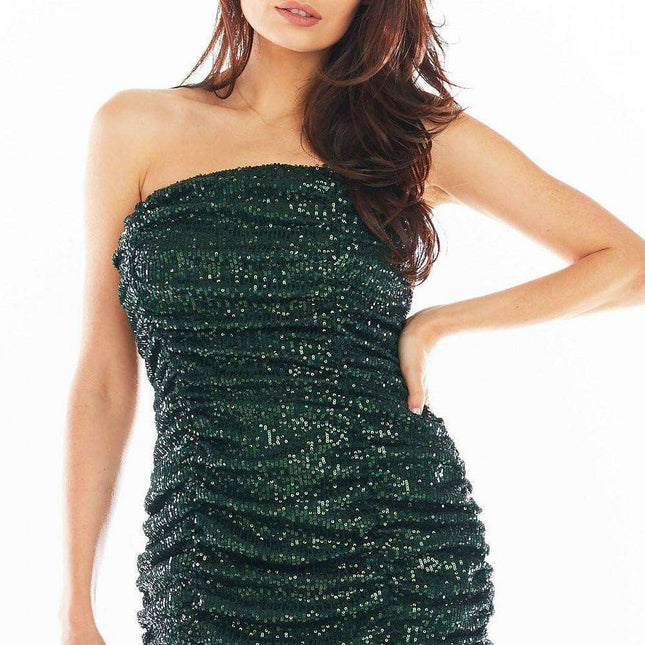 Dazzling Off-Shoulder Sequin Mini Dress from Poland