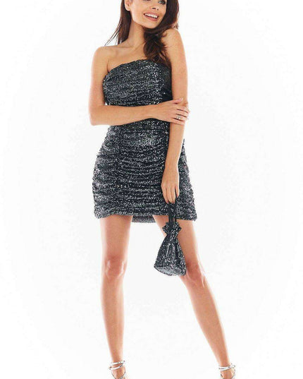 Dazzling Off-Shoulder Sequin Mini Dress from Poland