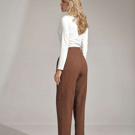 Chic Checked Trousers with Practical Side Pockets