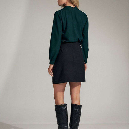 Chic Checkered Mini Skirt with Stylish Zip Detail