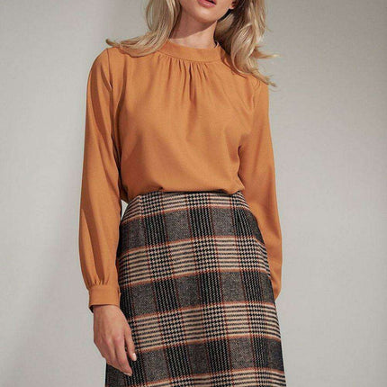 Chic Checkered Mini Skirt with Stylish Zip Detail