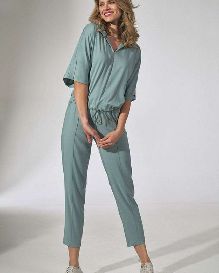 Floral Heart Neckline Kimono Blouse