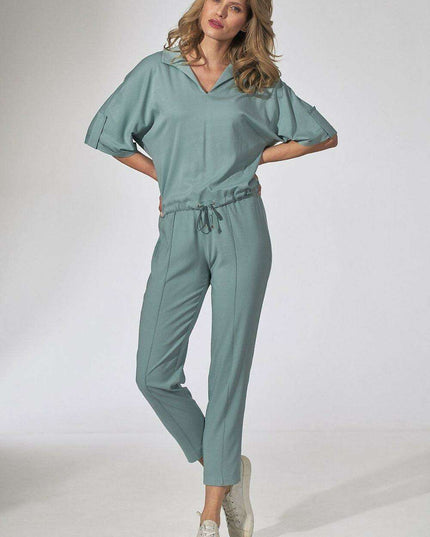 Floral Heart Neckline Kimono Blouse