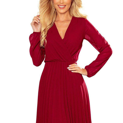 Enchanting Dark Green Chiffon Evening Dress by Numoco