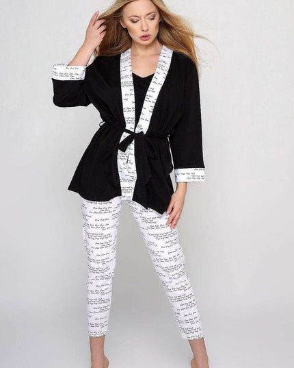 Chic Lightweight Cotton Bathrobe with Stylish Piping