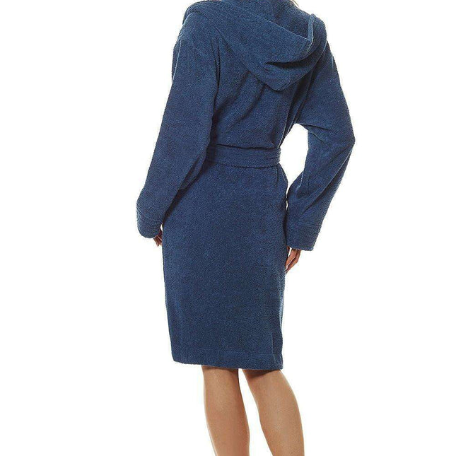 Cozy Hooded Terry Cloth Bathrobe with Convenient Pockets