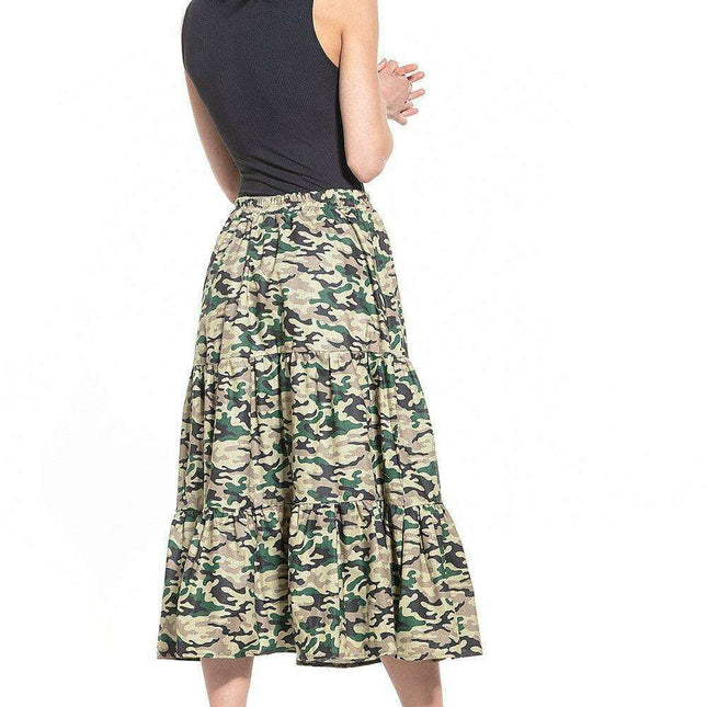 Floral Elegance Long Cotton Skirt - Tessita