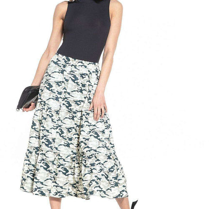 Floral Elegance Long Cotton Skirt - Tessita
