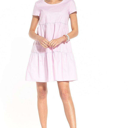 Nautical Elegance Boat Neck Mini Dress