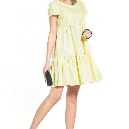 Nautical Elegance Boat Neck Mini Dress