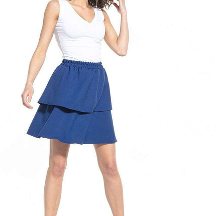Tessita Playful Frilled Mini Skirt with Elastic Waistband