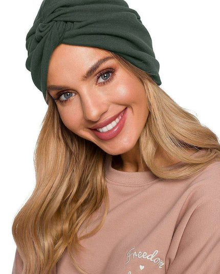 Chic Cotton Knit Turban Cap