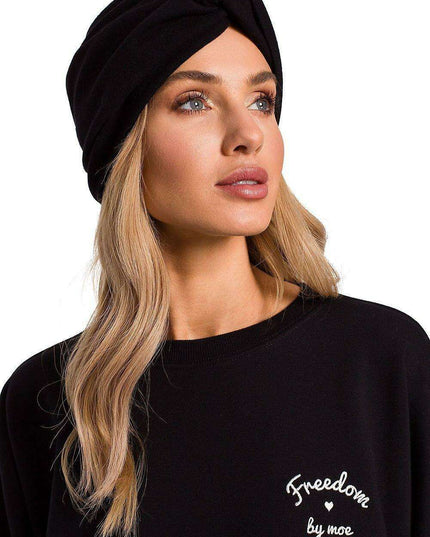 Chic Cotton Knit Turban Cap