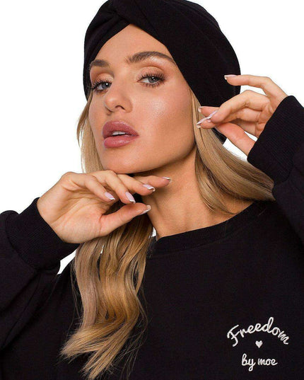 Chic Cotton Knit Turban Cap