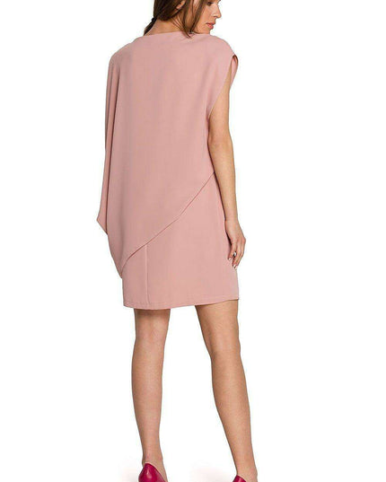 Chic Asymmetrical Layered Day Dress