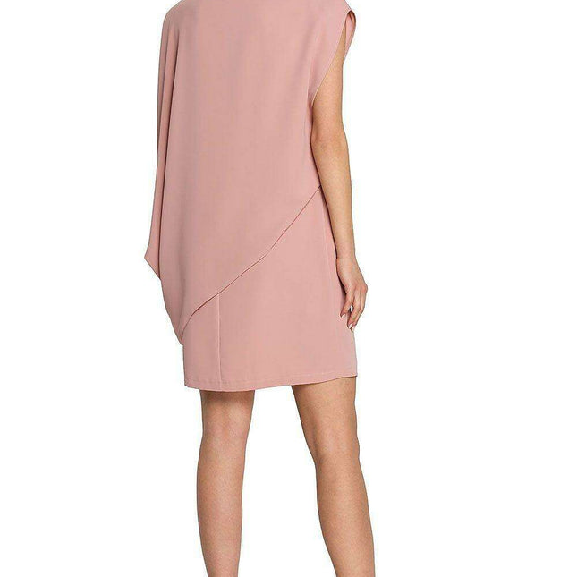 Chic Asymmetrical Layered Day Dress