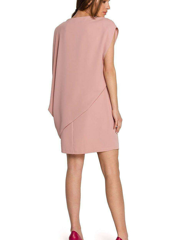 Chic Asymmetrical Layered Day Dress