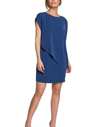 Chic Asymmetrical Layered Day Dress