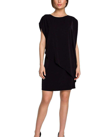 Chic Asymmetrical Layered Day Dress