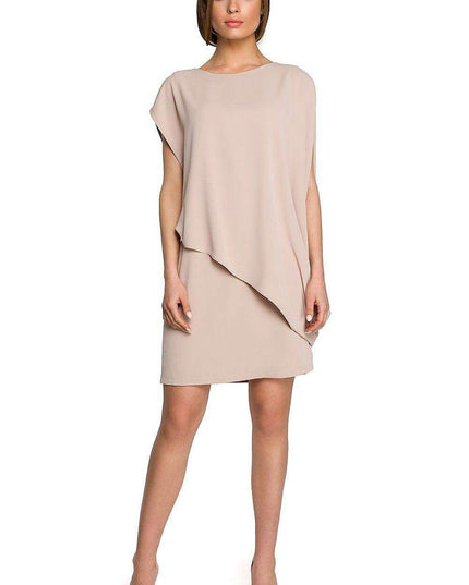 Chic Asymmetrical Layered Day Dress