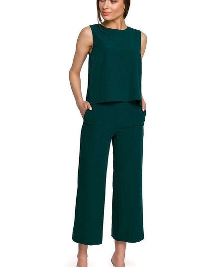 Chic Sleeveless Trapeze Top