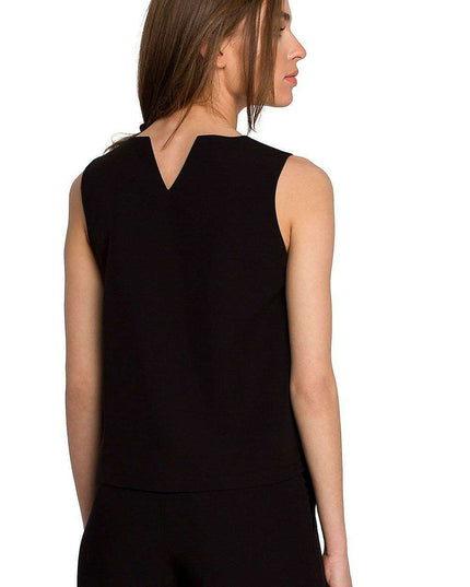 Chic Sleeveless Trapeze Top