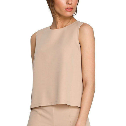 Chic Sleeveless Trapeze Top