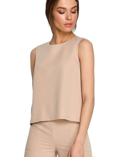 Chic Sleeveless Trapeze Top