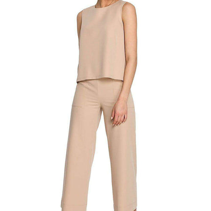 Chic Sleeveless Trapeze Top