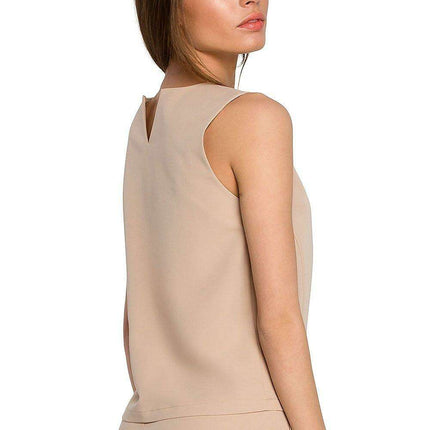 Chic Sleeveless Trapeze Top