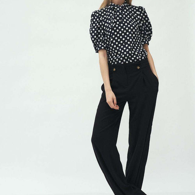 Effortlessly Elegant Short Sleeve Blouse For Summer