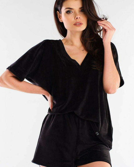 Chic Velour Lounge Shorts - Modern Elegance Redefined