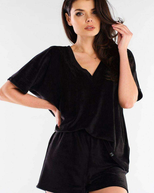 Chic Velour Lounge Shorts - Modern Elegance Redefined