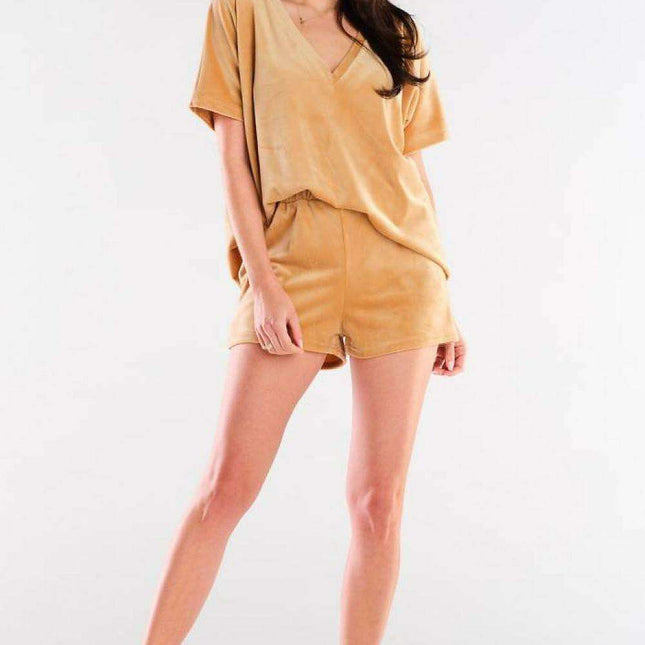 Sumptuous Velour Comfort Shorts for Relaxed Living