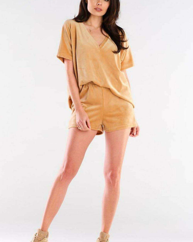 Sumptuous Velour Comfort Shorts for Relaxed Living