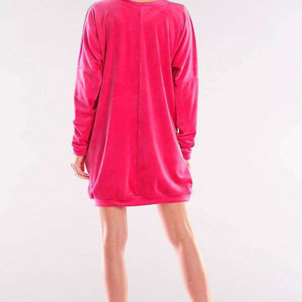 Elegant Velvet Heart-Neck Dress