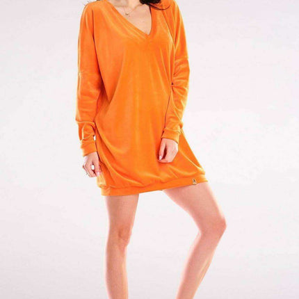 Elegant Velvet Heart-Neck Dress