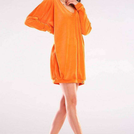 Elegant Velvet Heart-Neck Dress