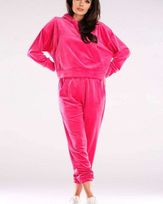 Plush Velour Hooded Sweatshirt - Artfully Made in Poland