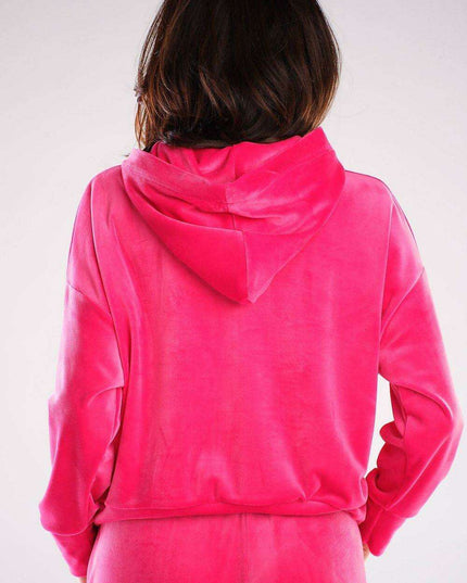 Plush Velour Hooded Sweatshirt - Artfully Made in Poland