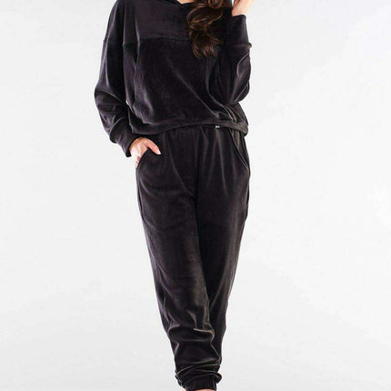 Plush Velour Hooded Sweatshirt - Artfully Made in Poland